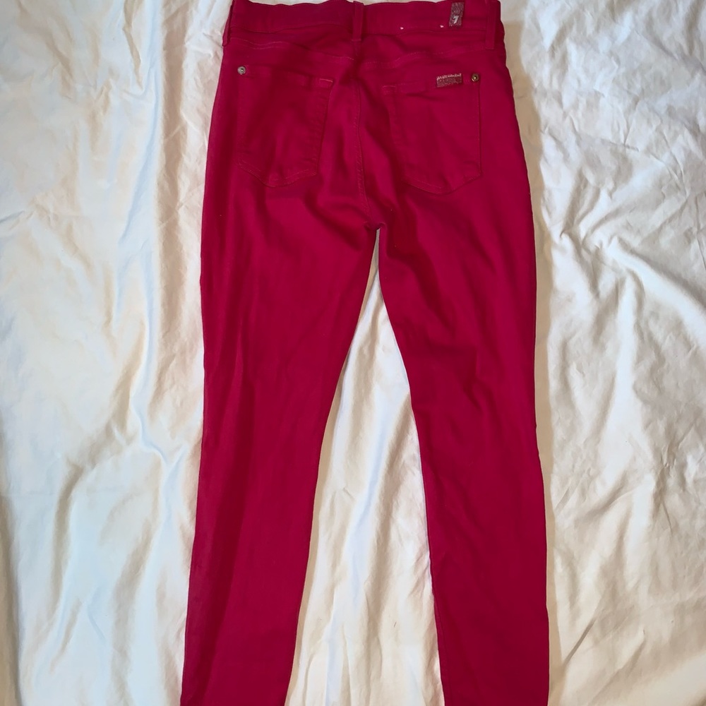 7 for all man kind hot pink jeans